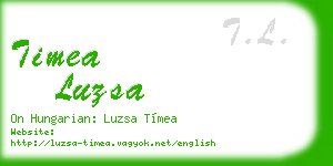 timea luzsa business card