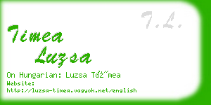 timea luzsa business card